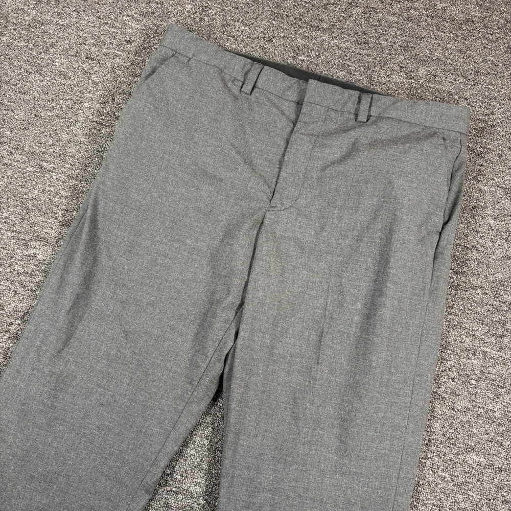 Polo Ralph Lauren Straight Fit Pants Mens 36/30 Gray Recycled Viscose Trousers